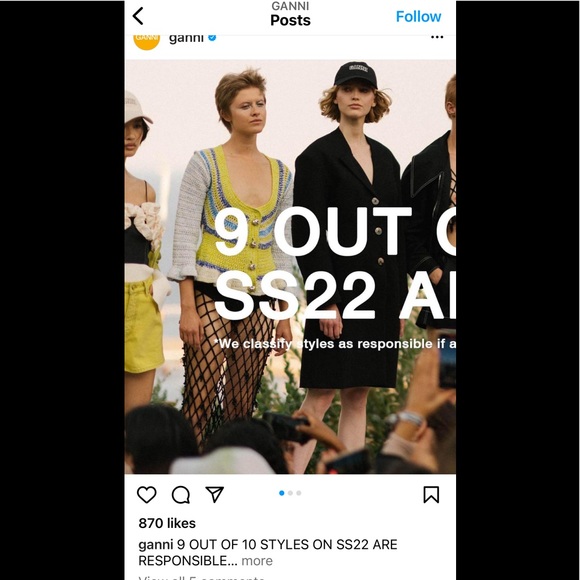 Ganni Novelty Crochet Belted Cardigan - Picture 3 of 4